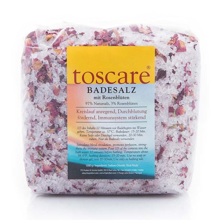 Badesalz Rosengeranie – 1 Kg Entspannendes Badesalz Mit Natürlichem Duft | Perfekt Gegen Stress, Muskelkater & Trockene Haut